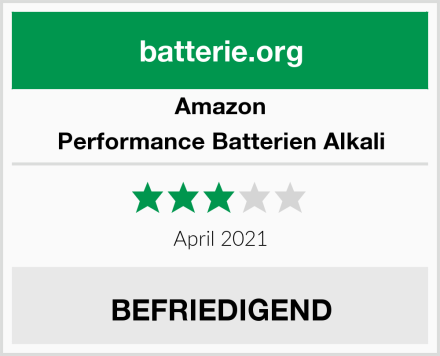 Amazon Performance Batterien Alkali Test