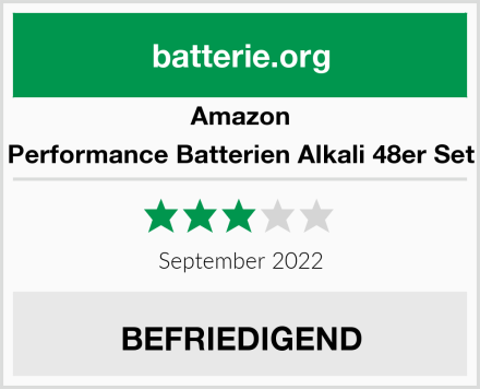 Amazon Performance Batterien Alkali 48er Set Test