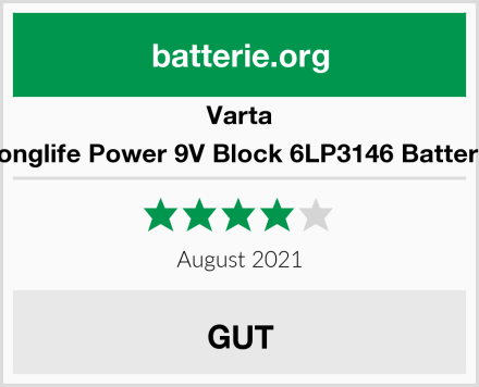 Varta Longlife Power 9V Block 6LP3146 Batterie Test