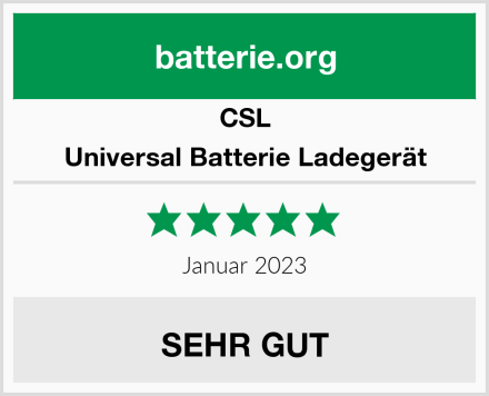 CSL Universal Batterie Ladegerät Test