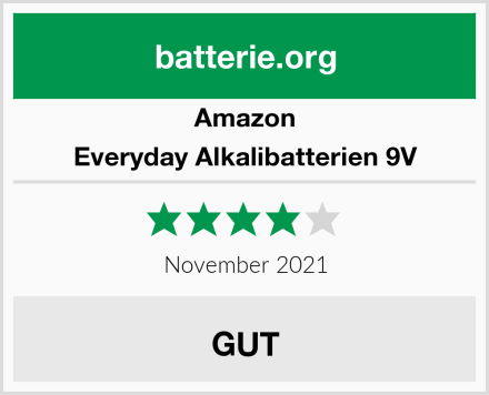 Amazon Everyday Alkalibatterien 9V Test