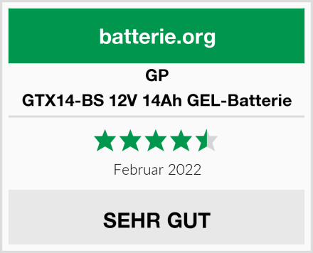 GP GTX14-BS 12V 14Ah GEL-Batterie Test