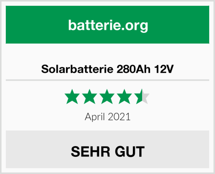  Solarbatterie 280Ah 12V Test