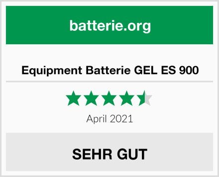  Equipment Batterie GEL ES 900 Test