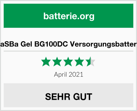  BaSBa Gel BG100DC Versorgungsbatterie Test