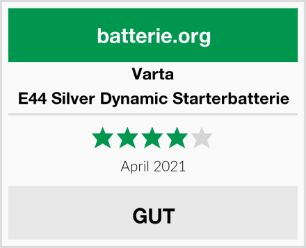 Varta E44 Silver Dynamic Starterbatterie Test