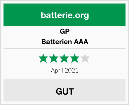 GP Batterien AAA Test