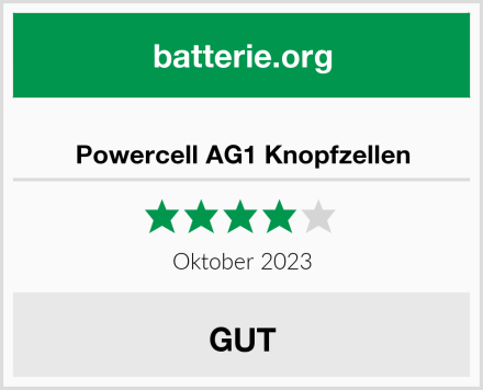  Powercell AG1 Knopfzellen Test