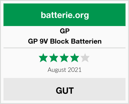 GP GP 9V Block Batterien Test
