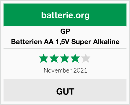 GP Batterien AA 1,5V Super Alkaline Test