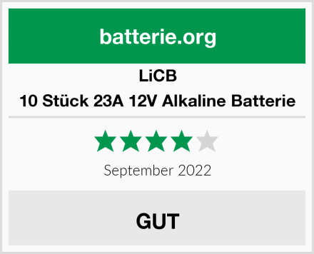 LiCB 10 Stück 23A 12V Alkaline Batterie Test