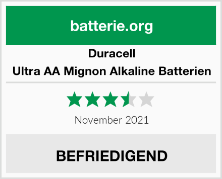 Duracell Ultra AA Mignon Alkaline Batterien Test