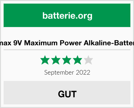 Allmax 9V Maximum Power Alkaline-Batterien Test