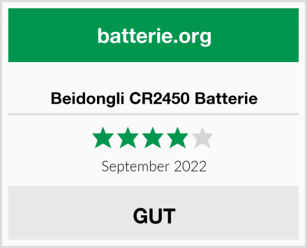  Beidongli CR2450 Batterie Test