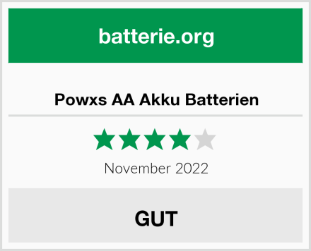  Powxs AA Akku Batterien Test