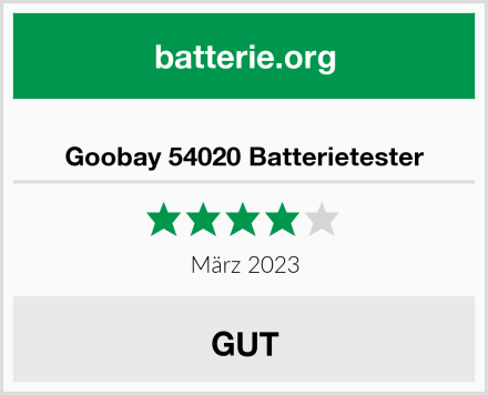  Goobay 54020 Batterietester Test