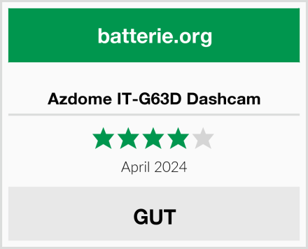  Azdome IT-G63D Dashcam Test