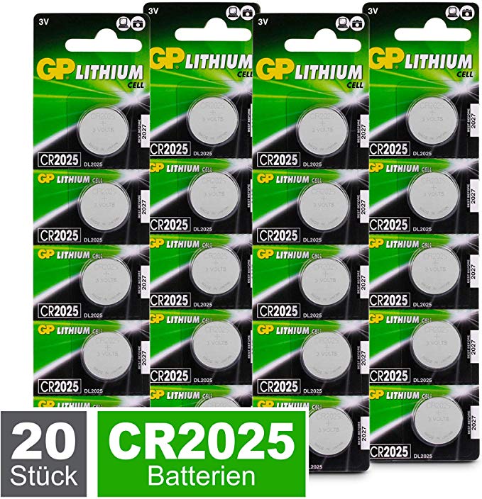 "20x CR2025 Lithium Batterien Knopfzellen 3Volt VARTA