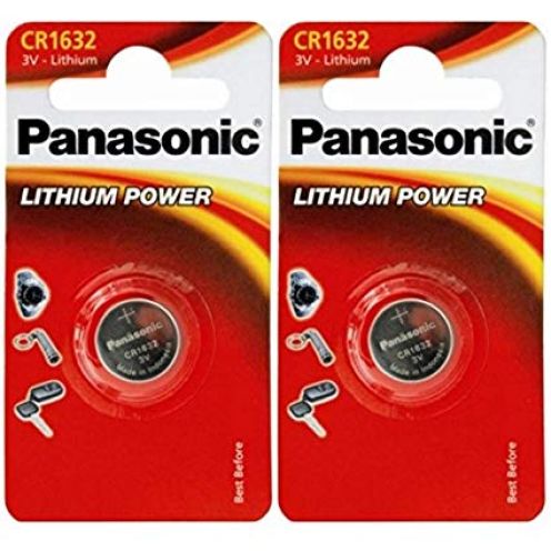 Panasonic 1632 CR1632 2 Stück Batterien Lithium 3 V