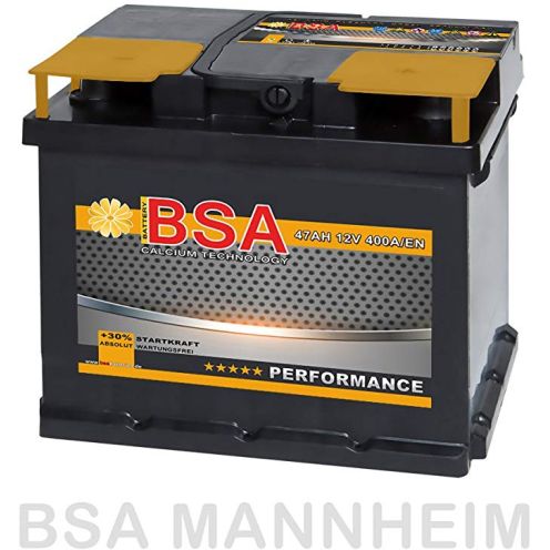 BSA Autobatterie 12V 47AH 400A/EN
