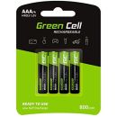 Green Cell 800mAh 1.2V 4 Stck Vorgeladene NI-MH AAA-Akkus