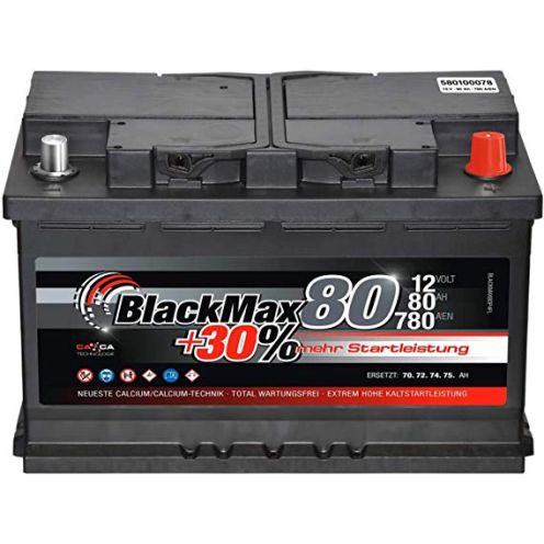  BlackMax Autobatterie 80Ah 12V