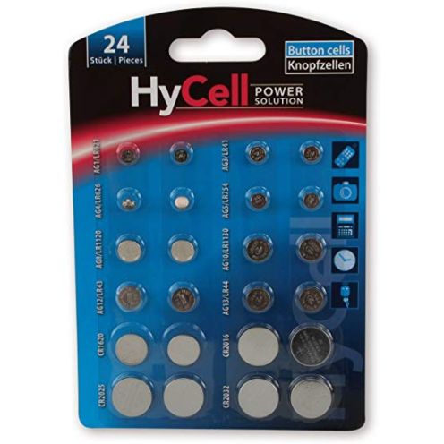  HyCell 24x Knopfzellen-Sparset