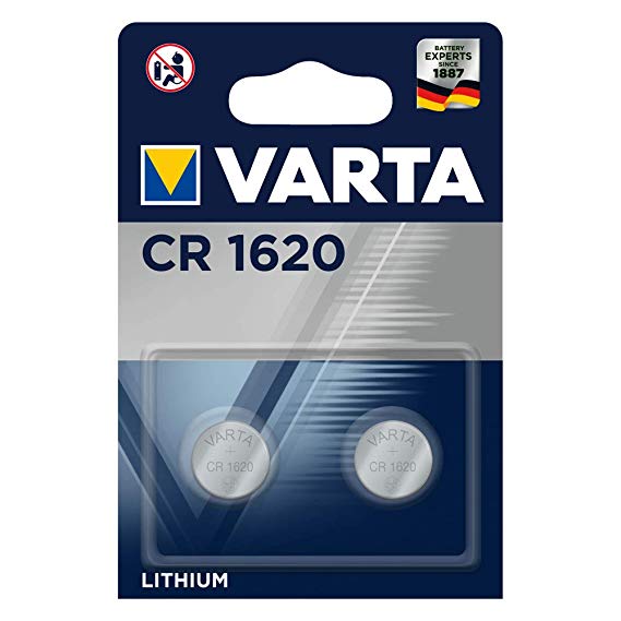 2 Stück Varta CR1620 Batterien Knopfzellen Knopfzelle Frische Markenqualität 