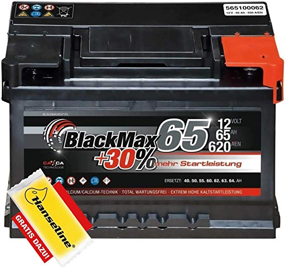 BlackMax Autobatterie 12V 65Ah